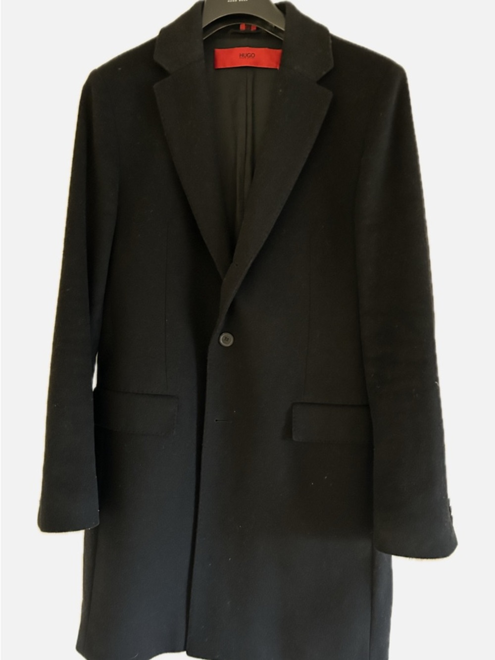 Hugo Boss (red label) Men's Single-Breasted Cashmere Wool Coat